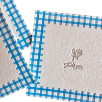 Cartes de remerciement personnalisées en papier mat avec marquage à chaud et logo en relief pour emballage de boîte-cadeau Cartes en papier personnalisées