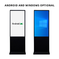 32 43 49 50 55 65 75 pulgadas Android pantalla táctil quiosco tótem muestra reproductor de publicidad Lcd interior suelo señalización Digital de pie