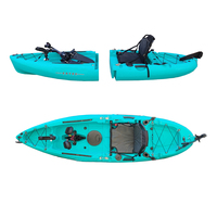 Kayak de pêche Rotomoled 2 sections, nouveau design 2026, avec moteur électrique et pédales à ailerons