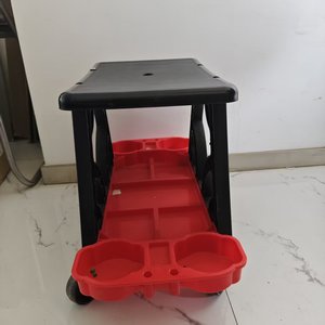 Asiento rodante para mecánico con rotación de 360 grados °   <span class=keywords><strong>Taburete</strong></span> Giratorio con Ruedas para Detallado Automotriz o Reparaciones en Posición Baja - Product Image 3