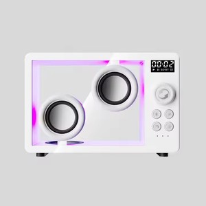 Alarma Altavoz de escritorio inalámbrico portátil creativo Pantalla de reloj de tiempo pequeño Nuevo diseño con transparente para tecnología - Product Image 1