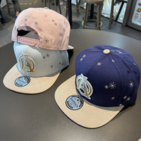 Casquette de baseball à visière plate avec patch lettre et emblème appliqué, ajustable, coupe oversize, respirante, protection solaire, style street dance, unisexe