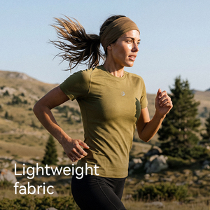 <span class=keywords><strong>T</strong></span>-<span class=keywords><strong>shirt</strong></span> à manches courtes et col rond pour <span class=keywords><strong>femme</strong></span> GJ YD09, vêtements de sport pour la course à pied et l'entraînement, avec un effet rafraîchissant à la menthe, séchage rapide - Product Image 1