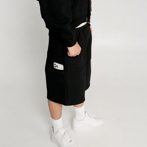 กางเกงขาสั้นลำลองผู้ชาย ผ้าฝ้ายสีพื้น เอวยางยืด สไตล์สตรีท บาสเก็ตบอล ออกกำลังกาย รุ่นใหม่ - Product Image 2