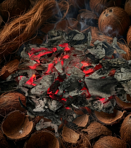 Carbón bioactivo de cáscaras de coco seleccionadas con carbonización controlada que garantiza un calor fuerte, bajo contenido de cenizas y un uso energético eficiente. - Product Image 5