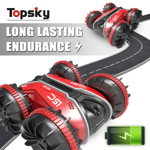 Nuovissimi giocattoli per auto con telecomando anfibio da 2.4G 4WD a 360 gradi con radiocomando elettrico per veicoli acrobatici da strada - Product Image 5