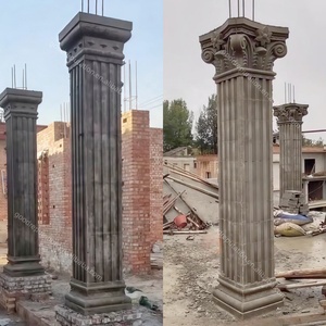 Khuôn cột nhà chất lượng cao bằng nhựa ABS hình vuông, khuôn cột La Mã bằng bê tông cho trang trí khuôn mẫu nhà, thiết kế cột xi măng trang trí - Product Image 5