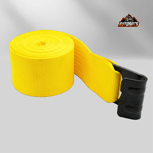 Correas de Amarre Planas AUTOBOTS en Oferta, Precio Económico al por Mayor, Correas Amarillas de 4"X30' para Camiones y Remolques - Product Image 1