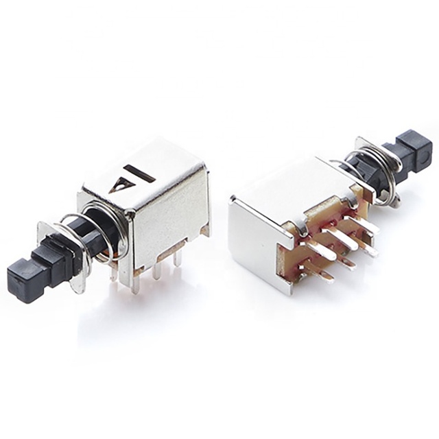 2023 Wintai-tech Push Button Switch Dpdt 6 Pin Two Way Push Button Switch Interlock Push Button Switch