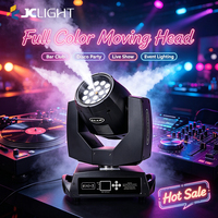 Machine à fumée mobile à LED Jc 1800W, télécommandée DMX, 15*10W RGBW 4-en-1, pour DJ et discothèque