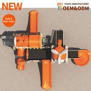 Nouvelle Glissade Combinée Série Nouveau Siècle, Glissade à Tube de 114 mm, Thème Moderne pour Aire de Jeux, Ensemble de Glissades pour Parcs Communautaires et Immeubles - Product Image 3