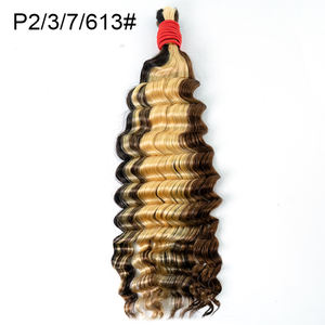 Cabello virgen brasileño con cutícula alineada, paquetes rizados filipinos de Vietnam, extensiones a granel de cabello crudo de doble dibujo indonesio - Product Image 3