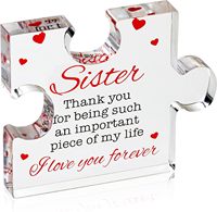 Inspiration Acrylique Puzzle Plaque Cadeau D'appréciation pour Maman Tante Sœur pour Mariages Noël Bureau Décor Saint Valentin Anniversaire