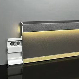 <span class=keywords><strong>Led</strong></span> nhôm ván chân tường dễ dàng cài đặt ánh sáng <span class=keywords><strong>LED</strong></span> Ốp chân tường Hội Đồng Quản trị với <span class=keywords><strong>LED</strong></span> ánh sáng sàn Phụ Kiện/với dải ánh sáng - Product Image 1