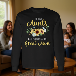 Le migliori zie vengono promosse a nonna - T-shirt a maniche lunghe - Product Image 3