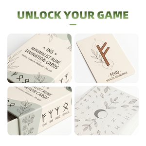 Boîte de jeu de cartes personnalisée avec bords dorés holographiques, finition mate anti-rayures, découpe en V et ruban, cadeau spirituel de luxe - Product Image 3