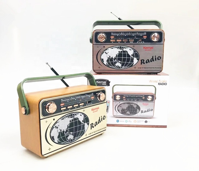 Kemai MD503BT Vintage Classic Wooden Radio High Sensitivity Am/fm/sw 3 Band Retro Speaker Digital Display FM Digital Radio Ce