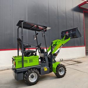 Pengiriman Gratis 500kg Mini Articulated Battery Powered Electric 4wd Wheels <span class=keywords><strong>Loader</strong></span> untuk Penggunaan Pertanian Skid <span class=keywords><strong>Loader</strong></span> untuk Dijual - Product Image 2