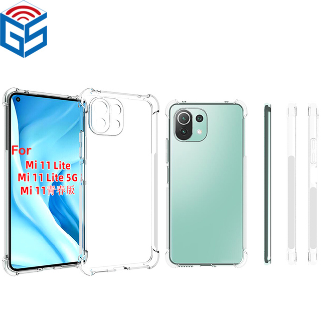 For Xiaomi 12 11 Lite 5G Clear Soft Tpu Corner Shock Proof Case for Mi 11Youth
