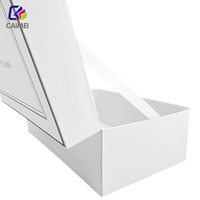 Vente en gros d'usine boîtes cadeaux en carton recyclable blanches personnalisées boîtes d'emballage pour petites entreprises valise boîte-cadeau avec poignée