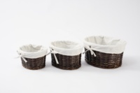 Panier de rangement rond tressé JY en paille et osier, classique, pour vêtements sales, taille personnalisée, extra large, durable, avec 2 poignées – Offre Spéciale