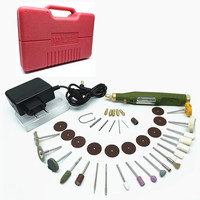 Mini 18v 40 pièces meuleuse Kit d'accessoires outil rotatif à vitesse Variable bricolage graveur Micro perceuse meuleuse pour ponçage énergie électrique