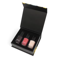 Vernis à ongles en gel rose de luxe personnalisé boîte de cadeau en papier vide pour vernis à ongles huile