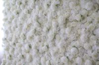 Dekorasi Pernikahan Dinding Bunga Buatan 3D 5D Mawar Putih Hydrangea Kustom
