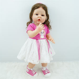 Muñecas Bebé <span class=keywords><strong>Reborn</strong></span> Realistas de Silicona Suave de 55 cm (22 Pulgadas) con Certificado CPC, Cabello Castaño, <span class=keywords><strong>NPK</strong></span>, en Venta - Product Image 5