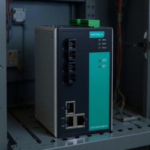 Commutateur Ethernet industriel géré Moxa EDS-505A-MM-SC à 5 ports, montage sur rail DIN - Product Image 3