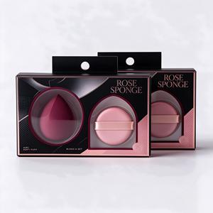 Wholesale Custom Printed Paper <b>Boxes</b> With Clear Display Window For Beauty Egg Sponge <b>Makeup</b> Sponge Packaging - Product Image 4
