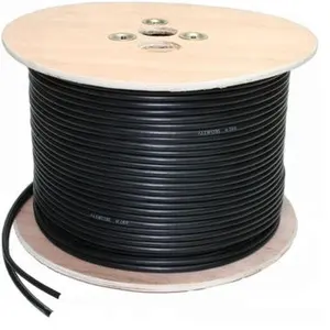 Cable Coaxial Siamés 1,02ccs Rg6 + 2C de alta calidad, Cable Cctv con alimentación para Cctv/Catv/cámara, elevador de vídeo, certificado Ce Rohs