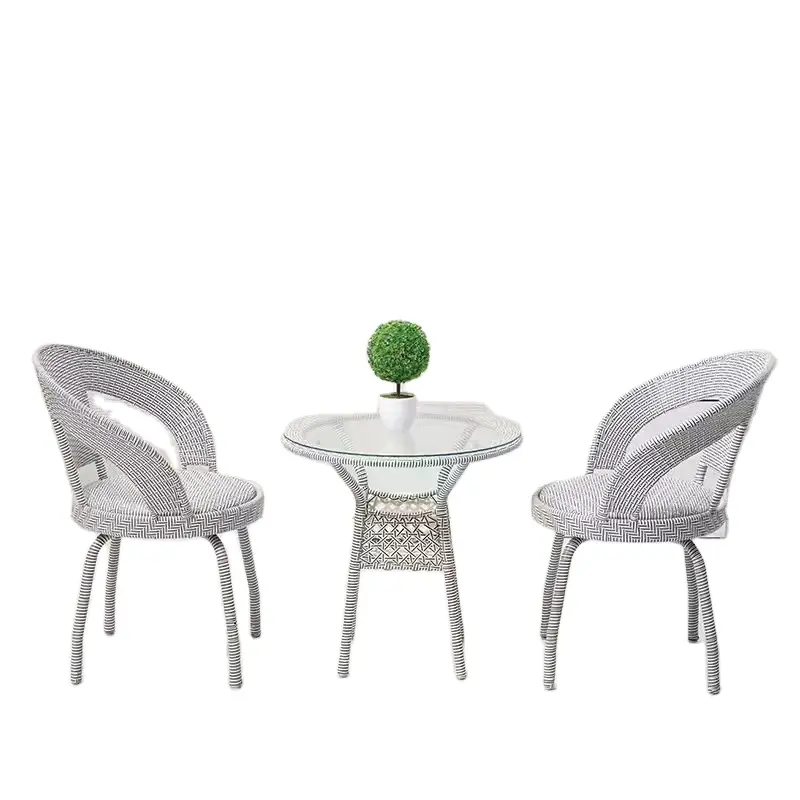 Venta caliente precio competitivo conjuntos de muebles al aire libre sillas de jardín ratán cafetería sillas de comedor