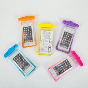 Stock Transparent PVC Waterproof Pouch Sport Floating Bag Swimming Waterproof Mobile Phone Bag