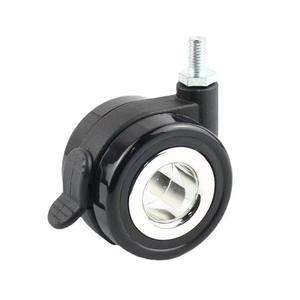 Ruedas giratorias de 2.5 pulgadas con núcleo de aleación de zinc y anillo de agarre, ruedas dobles de 63 mm sin buje para sillas de oficina - Product Image 5