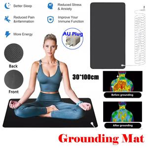 100*30cm tapis de <span class=keywords><strong>Yoga</strong></span> à la terre hautement conducteur tapis de sol Kit de tapis de souris <span class=keywords><strong>pour</strong></span> réduire l'électricité statique et stimuler le sommeil en profondeur - Product Image 2