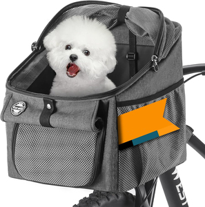 Folding Luxury <b>Small</b> Animal Pet Carrier Zipper Closure Oxford/Nylon Material Eco-Friendly Soft-<b>Sided</b> Bike Rear Seat Dog Basket - Product Image 1