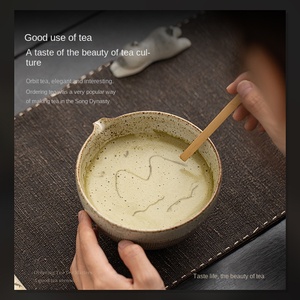 Tao <span class=keywords><strong>Ye</strong></span> Juego de Matcha de cerámica de cuatro piezas con tazón de té y herramientas Utensilios de té de cocina sostenibles para uso en fiestas - Product Image 1