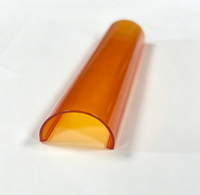 Abat-jour en PC givré ambré, résistant aux UV, pour tube LED T5, style chinois moderne, écologique, pour éclairage spécial