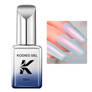 Esmalte de <span class=keywords><strong>uñas</strong></span> en gel KODIES GEL con base de goma perlada, esmalte de <span class=keywords><strong>uñas</strong></span> <span class=keywords><strong>semipermanente</strong></span> con efecto sirena gomosa Aurora UV, l - Product Image 5