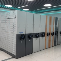 Muebles de Oficina, Archivadores Metálicos, Estantes Manuales para Documentos, Estanterías Móviles Compactas para Sala de Archivo
