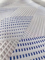Tissu jacquard en polyester filé de qualité garantie pour matelas