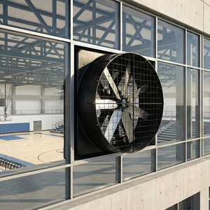 Ventilateur d'extraction à haut débit d'air, pression négative, conception à lamelles électriques, pales en alliage d'aluminium, protection IP55, contrôle par application pour - Product Image 1