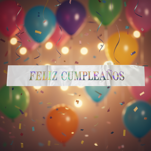 Écharpe d'anniversaire blanche avec lettres irisées, décoration élégante pour fête, lot de 12 pièces - Product Image 3