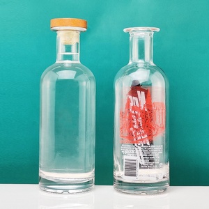 Xi Lanh Tròn Hình Dạng Rộng Môi Thêm Đá Lửa Chai Rượu Thủy Tinh 70cl Gin 700Ml Chai Thủy Tinh - Product Image 5