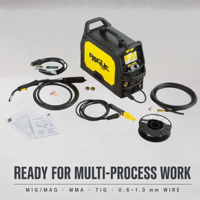 Poste à souder portable multi-processus ESAB Rogue EMP 210 PRO MIG MAG MMA TIG Inverter Monophasé 230V pour la réparation