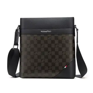 2022 vintage Men Laptop Bag business simple Genuine Leather briefcase Tablet bag Men 9.7 inches Handbag supplier