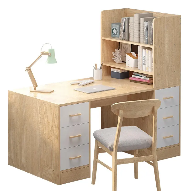 Mesa de escritório de madeira com 3 tamanhos, prateleira de armazenamento para computador, pc, notebook, estação de trabalho para casa