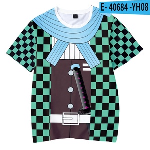 Camiseta de <span class=keywords><strong>Anime</strong></span> para niños, camisa de manga corta con estampado 3D, acepta personalización, precio al por mayor - Product Image 3