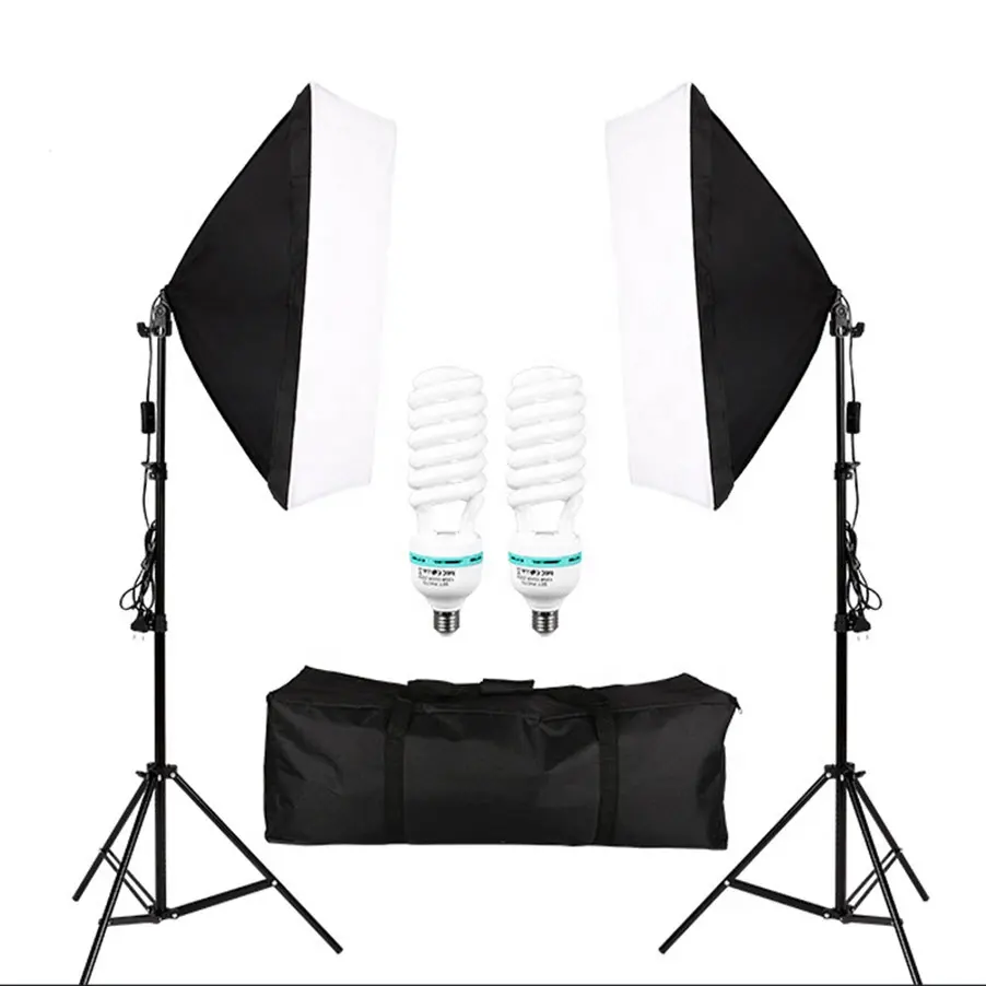 Takenoken Photo Studio Accessories Softbox Lighting Kit 50x70cm Professional Photography Camera Light Equipment For Filming